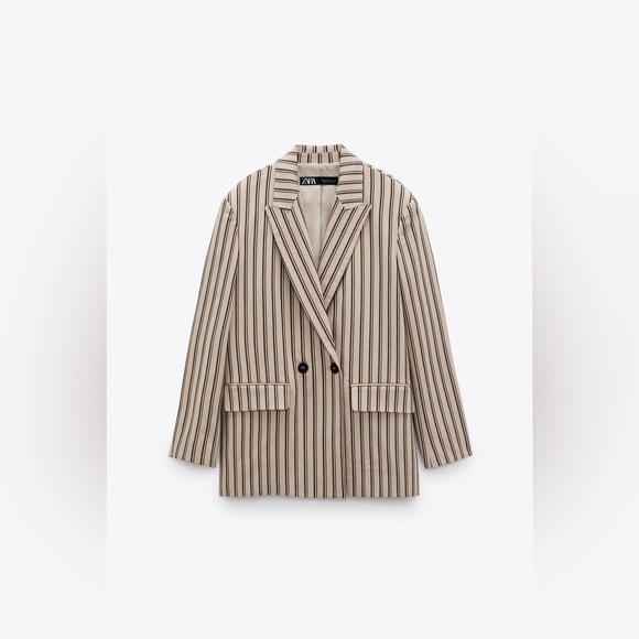 ZARA ~ OVERSIZED DOUBLE BREASTED JACKET ✨ Bloggers Favorite - Picture 8 of 10